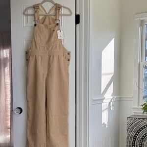 NWT Tan Striped Emile Et Ida Overalls